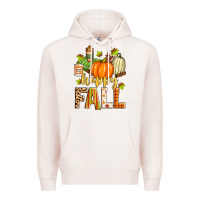 Pale Pink happy fall Premium Hoodie - Zillion Design Studio