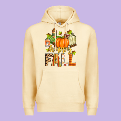 Happy Fall Premium Hoodie Designed By Zillion Design Studio