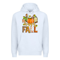 White happy fall Premium Hoodie - Zillion Design Studio