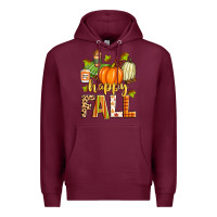 Burgundy happy fall Premium Hoodie - Zillion Design Studio