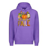 Purple happy fall Premium Hoodie - Zillion Design Studio