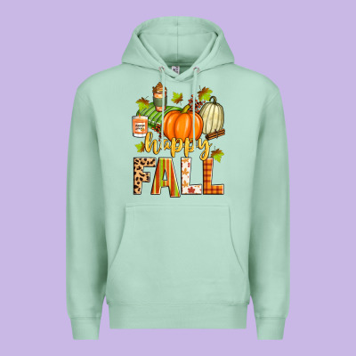 Happy Fall Premium Hoodie Designed By Zillion Design Studio