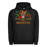 Pigment Black dia de los muertos Urban Hoodie - texasbilliewilder