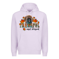 Lilac thankful and blessed Premium Hoodie - RanaPortraitStore
