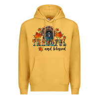 Mustard thankful and blessed Premium Hoodie - RanaPortraitStore