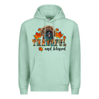 Seafoam thankful and blessed Premium Hoodie - RanaPortraitStore
