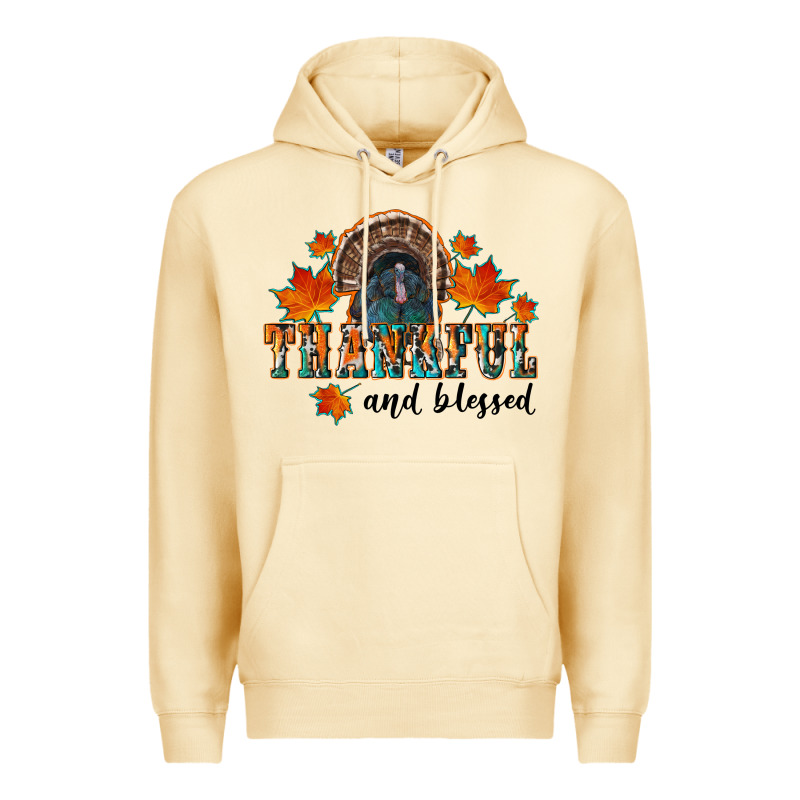 Thankful And Blessed Premium Hoodie by RanaPortraitStore | Teevron