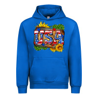 Cobalt usa Urban Hoodie - Zillion Design Studio
