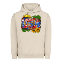 Pigment French Oak usa Urban Hoodie - Zillion Design Studio