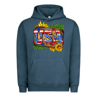 Pigment Midnight Navy usa Urban Hoodie - Zillion Design Studio