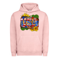 Pigment Salmon usa Urban Hoodie - Zillion Design Studio