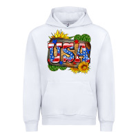White usa Urban Hoodie - Zillion Design Studio