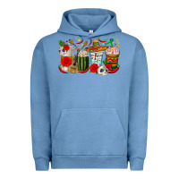 Pigment Pebble Blue hispanic heritage month coffee cups Urban Hoodie - texasbilliewilder