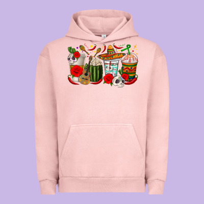 Hispanic Heritage Month Coffee Cups Urban Hoodie Designed By Texasbilliewilder
