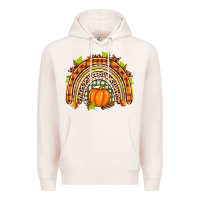 Pale Pink fall rainbow Premium Hoodie - Zillion Design Studio