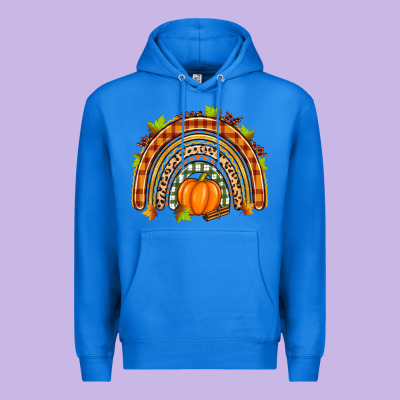 Fall Rainbow Premium Hoodie Designed By Zillion Design Studio