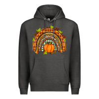 Charcoal Heather fall rainbow Premium Hoodie - Zillion Design Studio