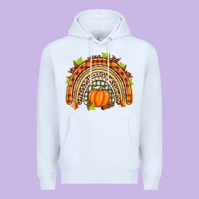 Fall Rainbow Premium Hoodie Designed By Zillion Design Studio