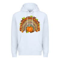 White fall rainbow Premium Hoodie - Zillion Design Studio