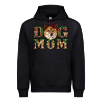 Black dog mom shiba inu Urban Hoodie - RanaPortraitStore