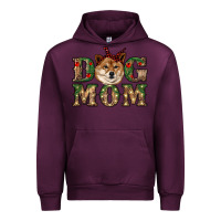 Mauve Wine dog mom shiba inu Urban Hoodie - RanaPortraitStore