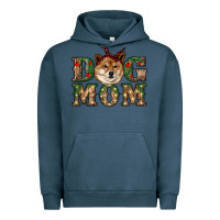 Pigment Midnight Navy dog mom shiba inu Urban Hoodie - RanaPortraitStore