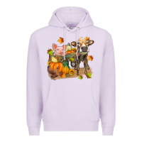 Lilac fall farm animals Premium Hoodie - Zillion Design Studio