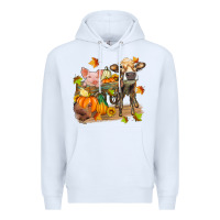White fall farm animals Premium Hoodie - Zillion Design Studio