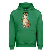 Emerald christmas lights shiba inu Urban Hoodie - RanaPortraitStore