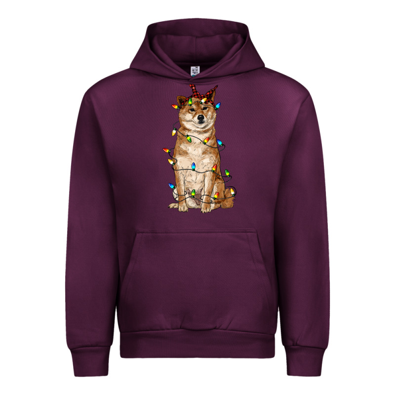 Christmas Lights Shiba Inu Urban Hoodie by RanaPortraitStore | Teevron