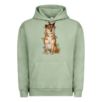 Pigment Oil Green christmas lights shiba inu Urban Hoodie - RanaPortraitStore