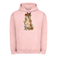 Pigment Salmon christmas lights shiba inu Urban Hoodie - RanaPortraitStore