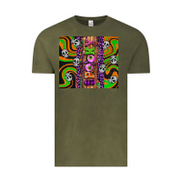 Vintage Olive Spooky Vintage Tee - Artiststas