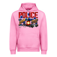 Fuchsia Pink police mom Urban Hoodie - Zillion Design Studio