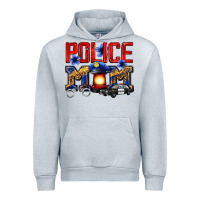 Heather Grey police mom Urban Hoodie - Zillion Design Studio