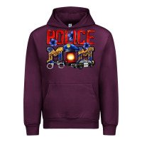 Mauve Wine police mom Urban Hoodie - Zillion Design Studio