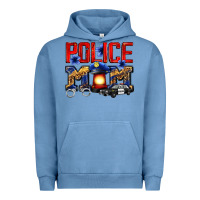 Pigment Pebble Blue police mom Urban Hoodie - Zillion Design Studio