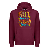 Burgundy fall breeze autumn leaves Premium Hoodie - Zillion Design Studio