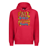 Cardinal fall breeze autumn leaves Premium Hoodie - Zillion Design Studio