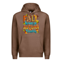 Chestnut fall breeze autumn leaves Premium Hoodie - Zillion Design Studio