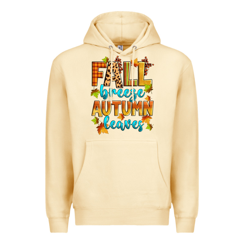 Fall Breeze Autumn Leaves Premium Hoodie by Zillion Design Studio | Teevron