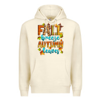 Sandshell fall breeze autumn leaves Premium Hoodie - Zillion Design Studio