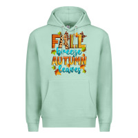 Seafoam fall breeze autumn leaves Premium Hoodie - Zillion Design Studio