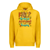 Lemon fall breeze autumn leaves Premium Hoodie - Zillion Design Studio