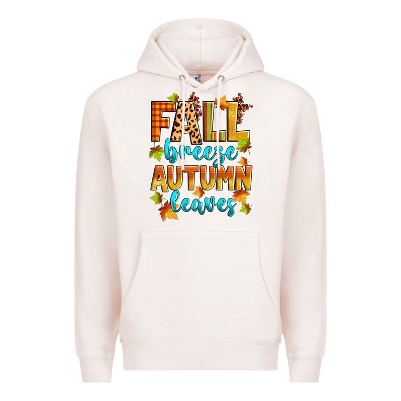 Fall Breeze Autumn Leaves Premium Hoodie by Zillion Design Studio | Teevron