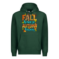 Sports Green fall breeze autumn leaves Premium Hoodie - Zillion Design Studio