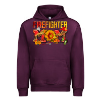 Mauve Wine firefighter mom Urban Hoodie - Zillion Design Studio