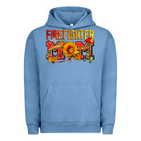 Pigment Pebble Blue firefighter mom Urban Hoodie - Zillion Design Studio