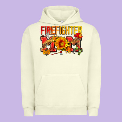 Firefighter Mom Urban Hoodie Designed By Zillion Design Studio