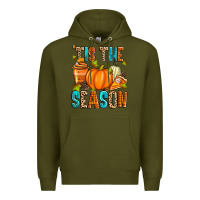 Army Green 'tis the season fall Premium Hoodie - Zillion Design Studio